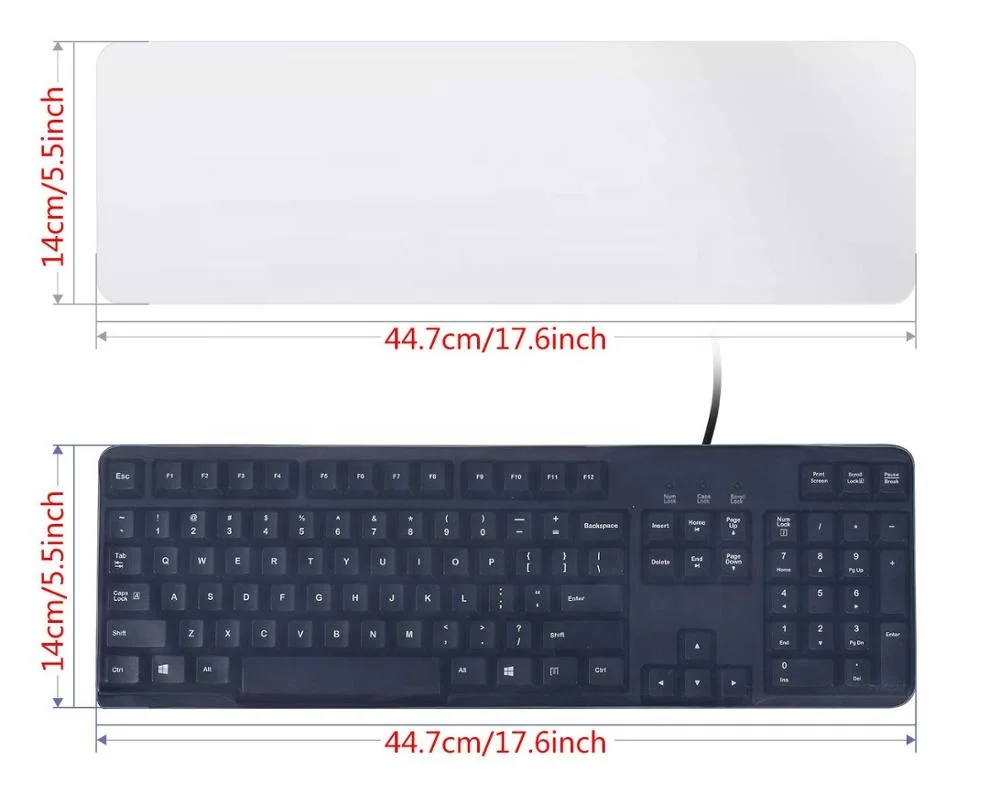 Силиконовая Водонепроницаемая Защитная крышка для клавиатуры ноутбука Macbook HP