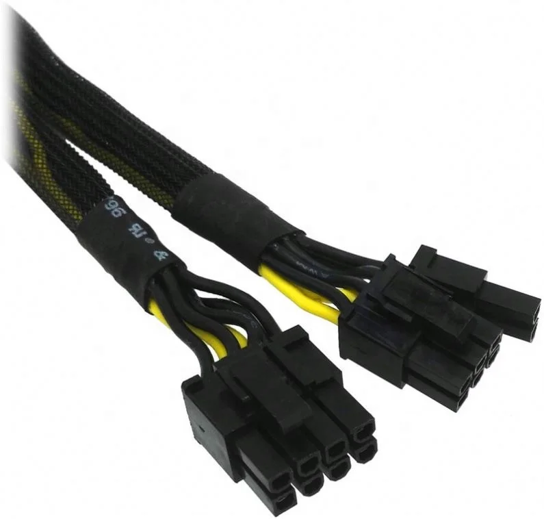 8 контактный разъем dual PCI-E PCI Express 8pin 6 + 2 pin плетеные кабели в оплетке Мужской Силовой кабель