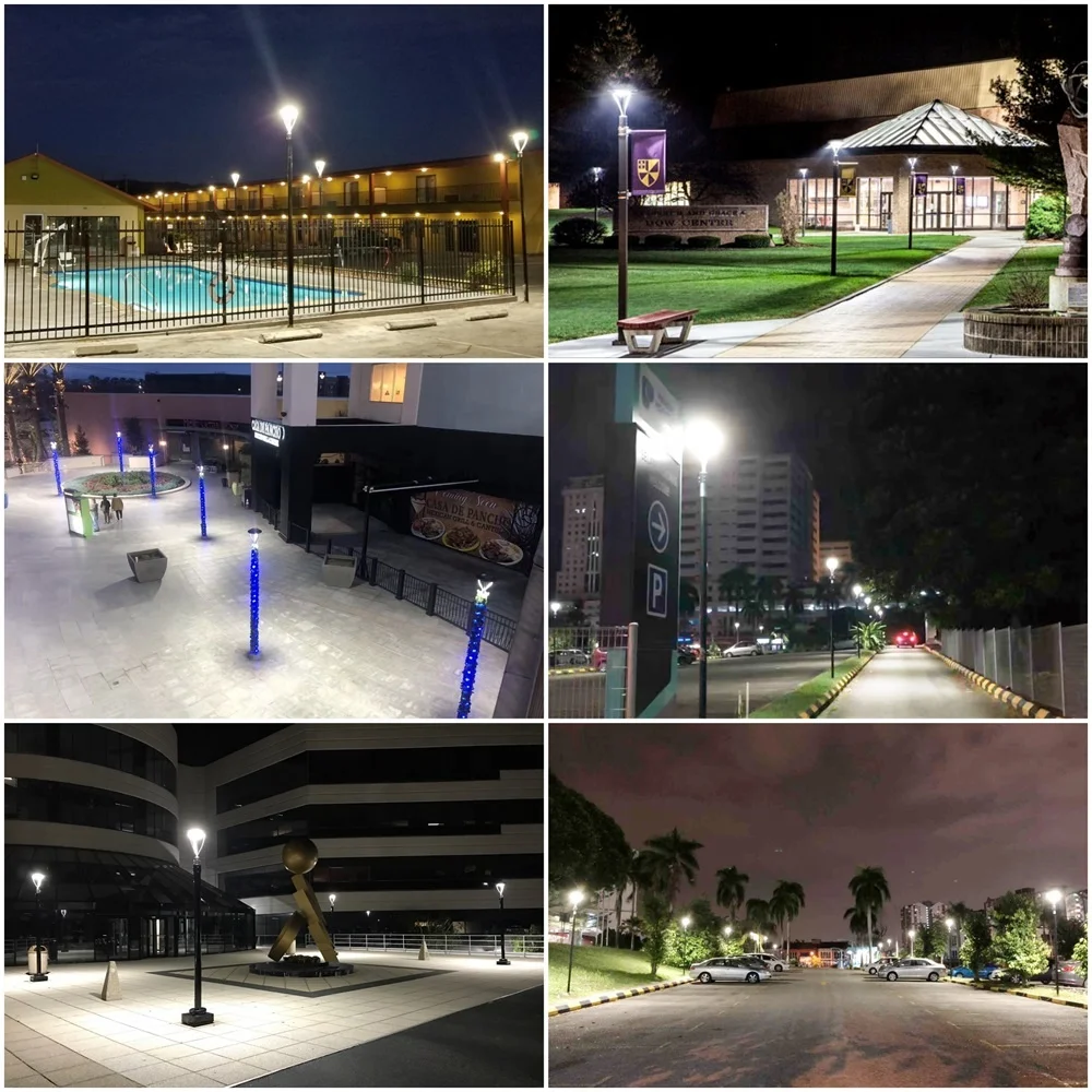 AC120-277V 30w garden lamp lantern lighting Dimmable led bollard garden light