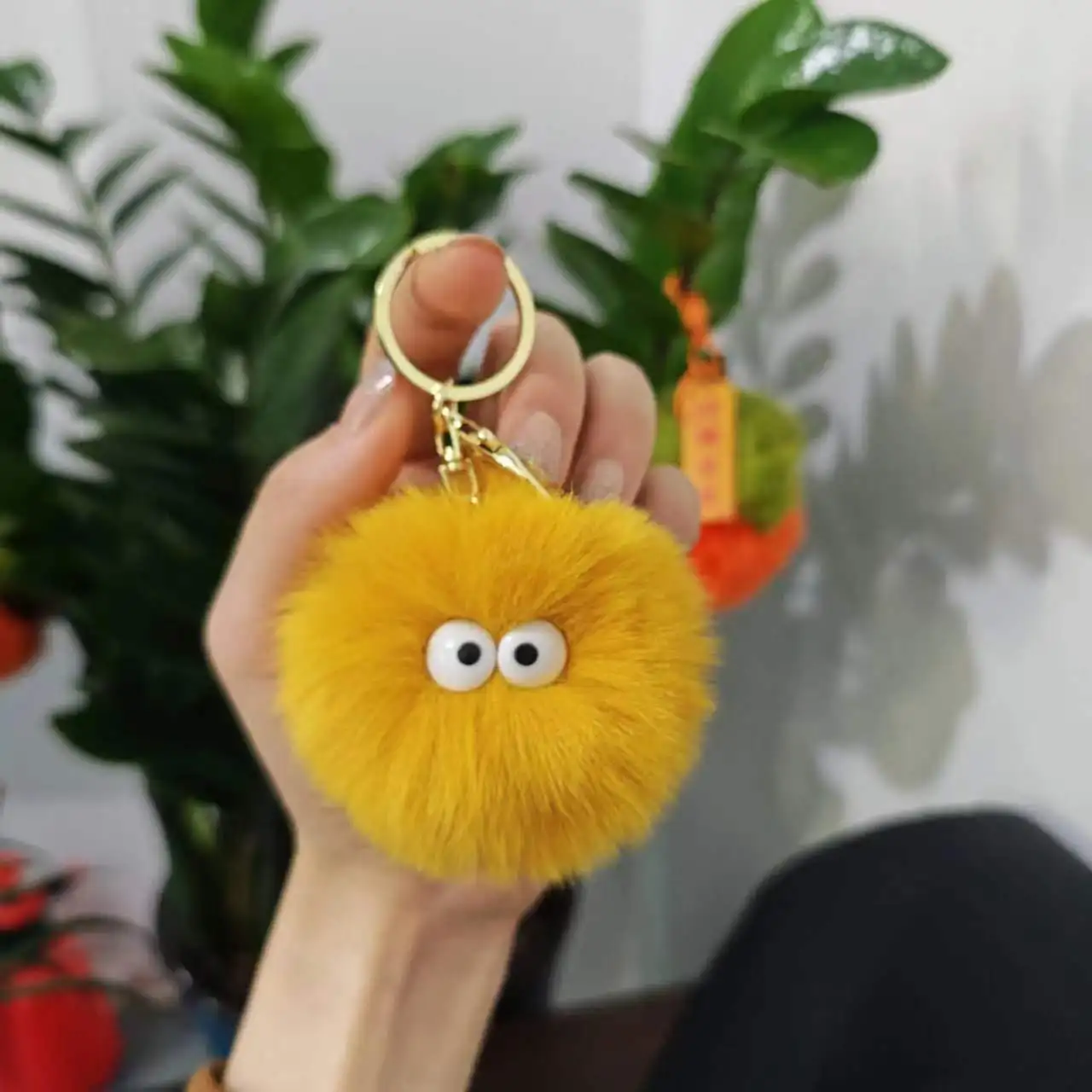 Plush Cat Keychain Cartoon Doll Toy Pendant Keyring For Women Girls Bag Ornament Car Key Chain Children Gifts Accessories