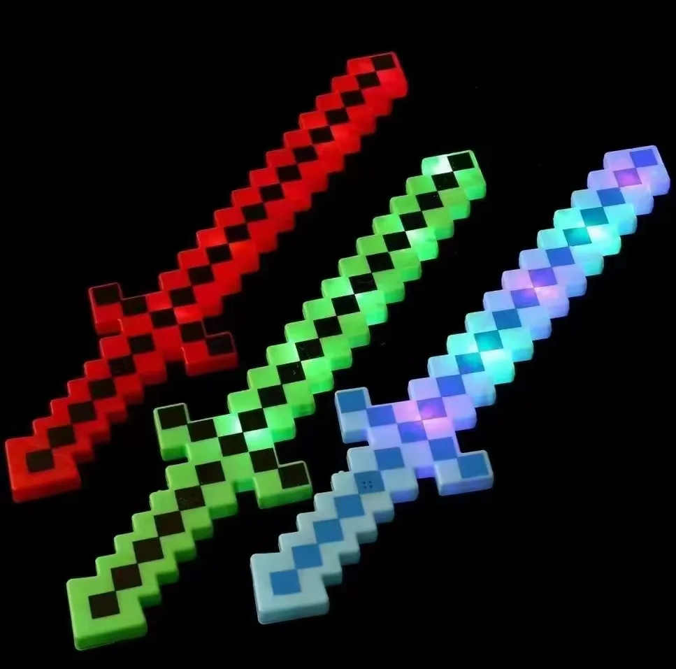 Party Plaything Prop Cosplay Outdoor Children Light Up Toys Luminous Led Saber Sword Boy
