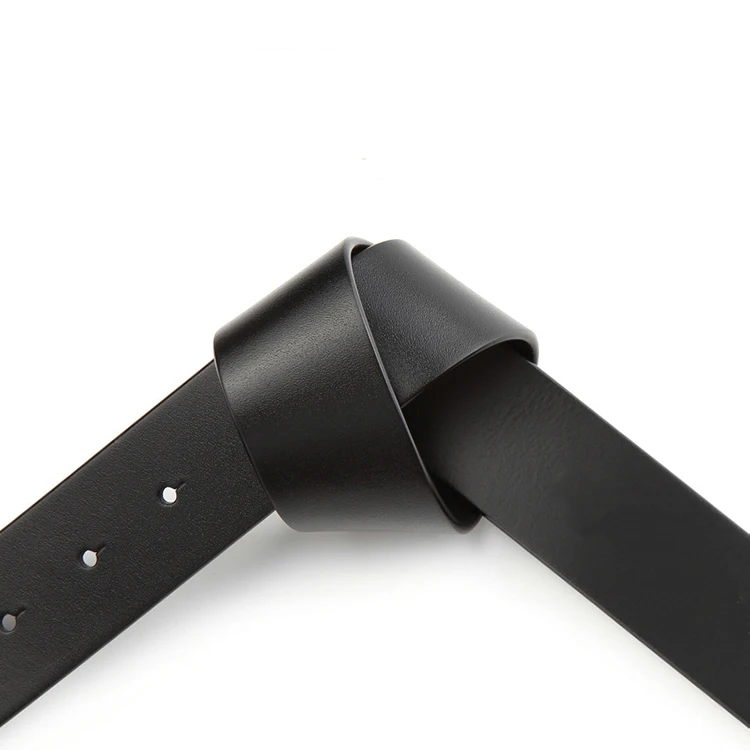 Хит продаж мужской кожаный ремень 38 мм Классический без пряжки