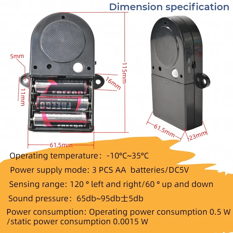 Top seller latest products 2024 OEM Pre-recorded music box PIR motion activated sound module for supermarket
