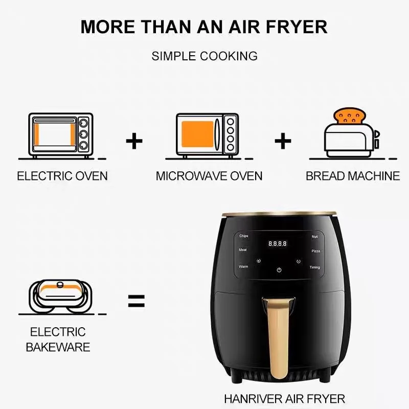 Enviro Mistrial 6 to 8 Liters Deep Fryer and air Fryer 6.5l Big Capacity with Basket