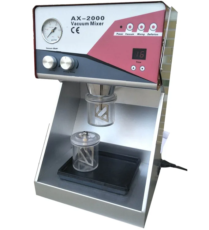 Small Lab Lithium Battery Electrode Slurry Vacuum Mixer Mixing Machine Containers Equipped with 500ml Stainless Steel/Al Can