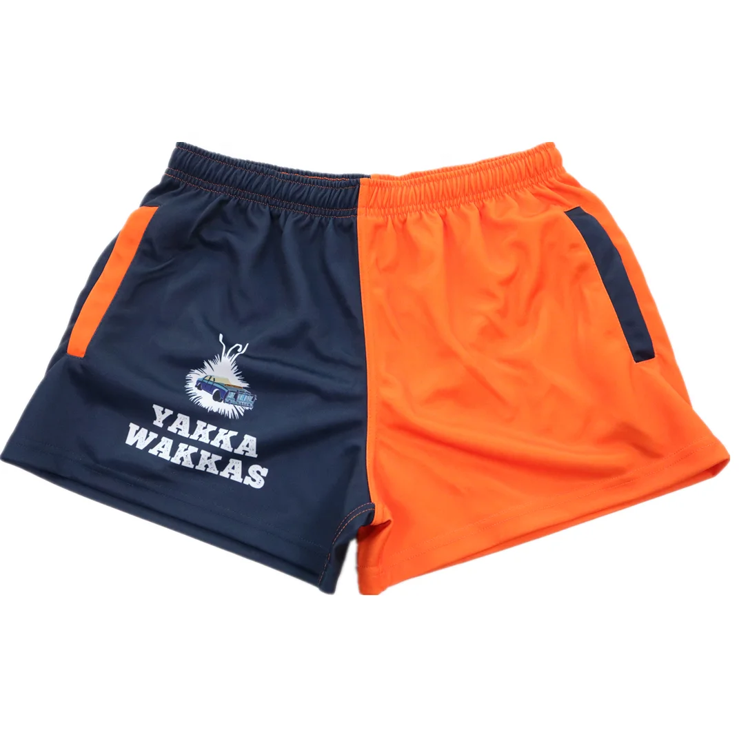 Custom Your Logo Footy Shorts Rugby Football Wear Wholesale Unisex Blank Polyester Cotton Rugby Shorts