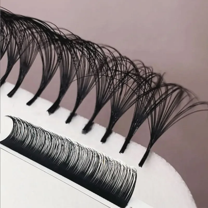 wholesale lash tech supplies individual eyelash extension trays best quality dark and fluffy russian matte black lash trays