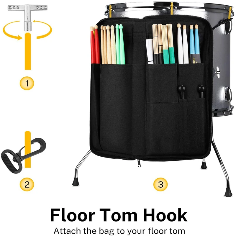 Сумка для барабанных палочек большой емкости портативный держатель выступлений сумка