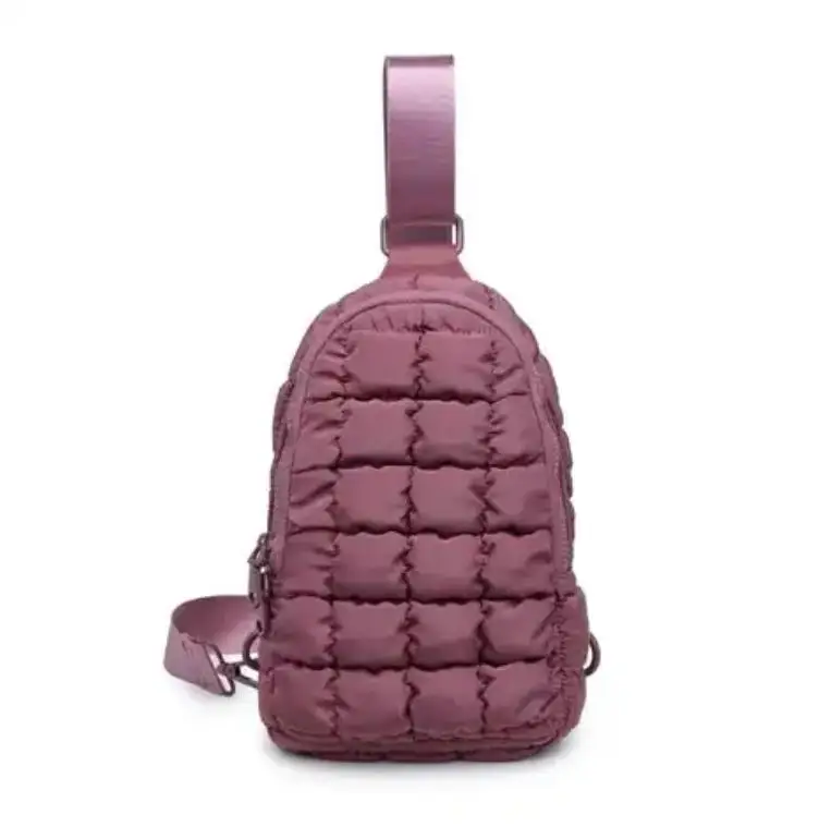 New Arrival Wholesale Custom Waist Bags For Women Puffer Fanny Pack Quilted Purse Puffer Chest Bag