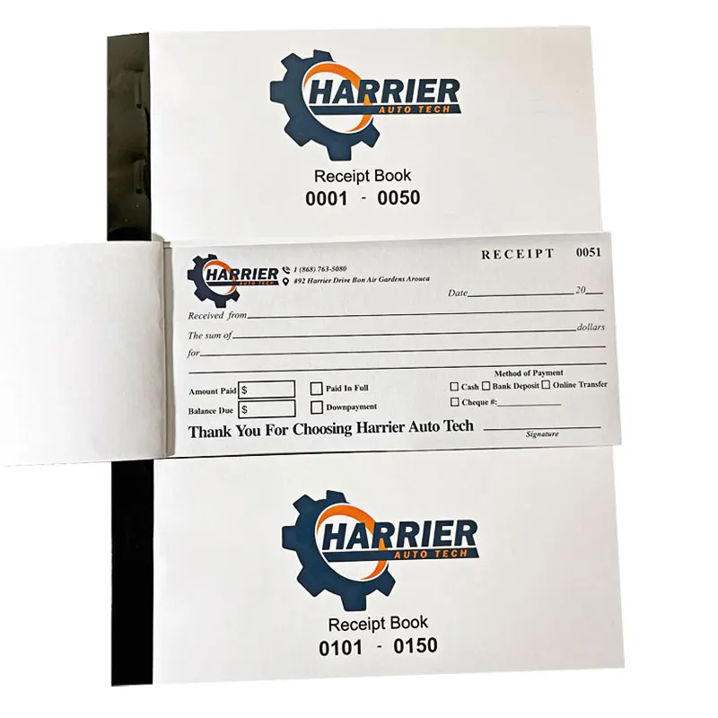 Custom 2 3 Ply Ncr Payment Record Check Note Paper Debit Transaction Tax Receipt Invoice Cash Bill Carbonless A3 A4 A5 Notebook