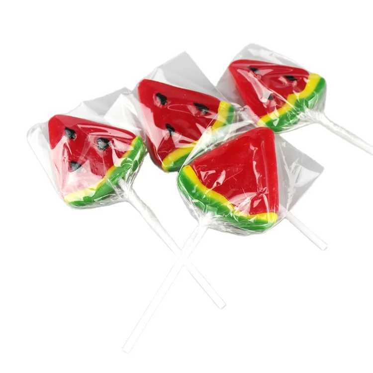 20g Watermelon Shape Fruit Lollipops Hard Candy