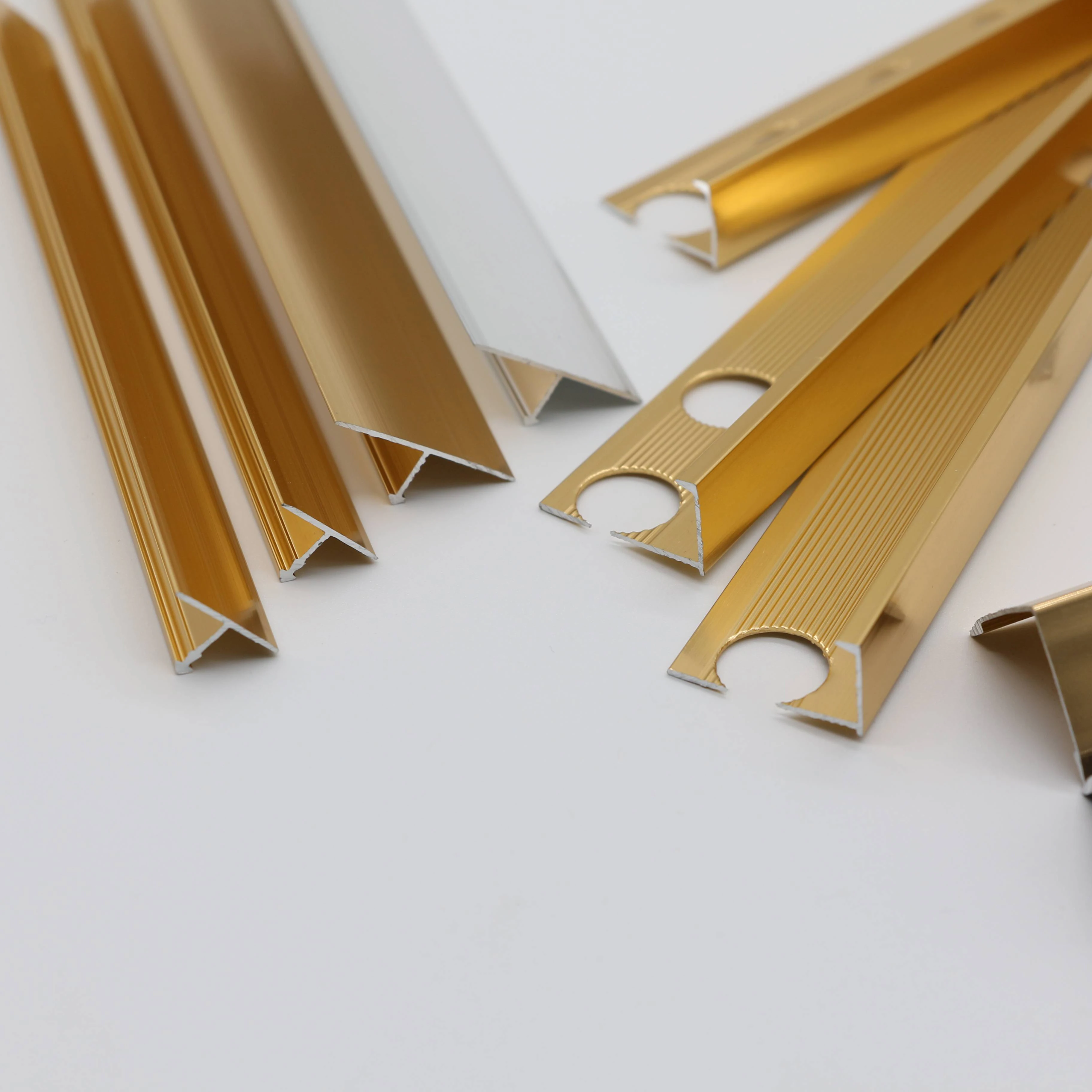 Factory-direct Aluminum Floor Tile Trims Decoration Edge Trim Aluminum Corner T Strips