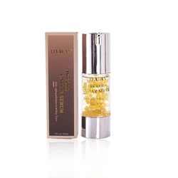 Private Label Facial Anti-aging Essence Nourishing Brighten Skin Tone Natural Organic Collagen 24K Gold Caviar Face Serum