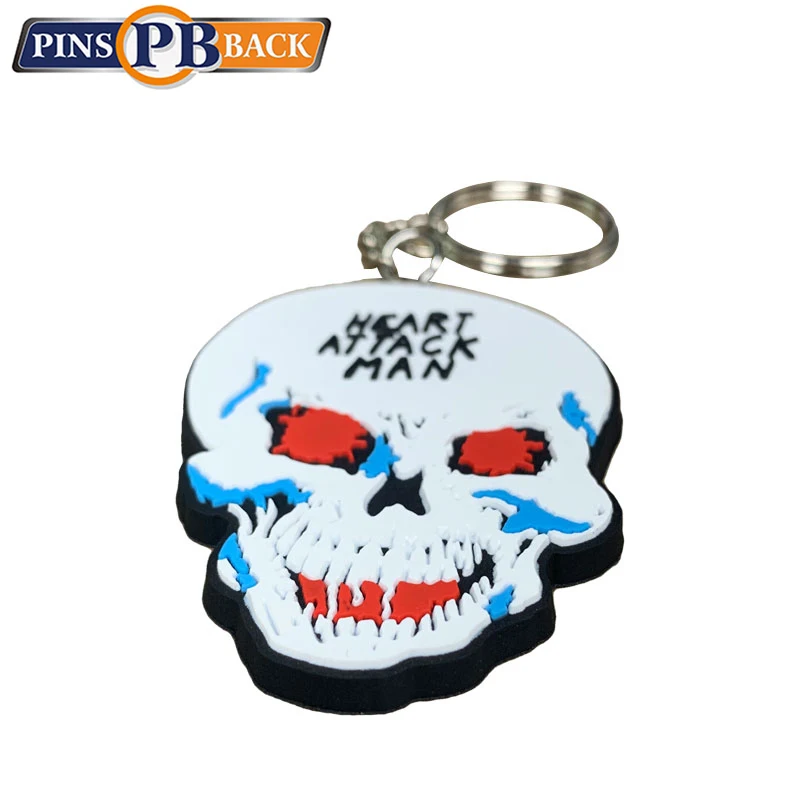 Low Price Personalized Pvc 3D Silicone Plastic Keychains 2D Rubber Keychain
