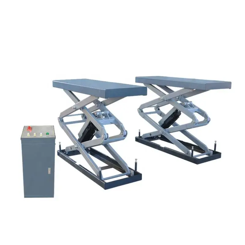 1T-4T Car lift jack integrated wrench folding car lift scissor arm manual horizontal lifting block car tire maintenance tool