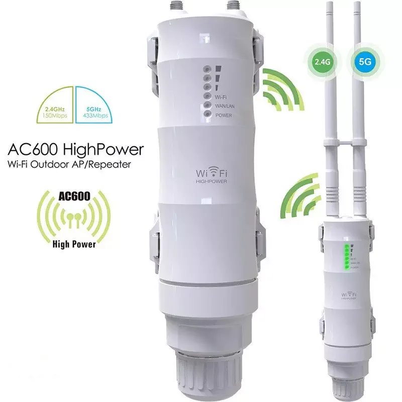 WiFi Mesh 600mbps 1200mbps Wifi Repeater Access Point  200m Outdoor Wireless Bridge CPE Waterproof Long Range Wifi Extender