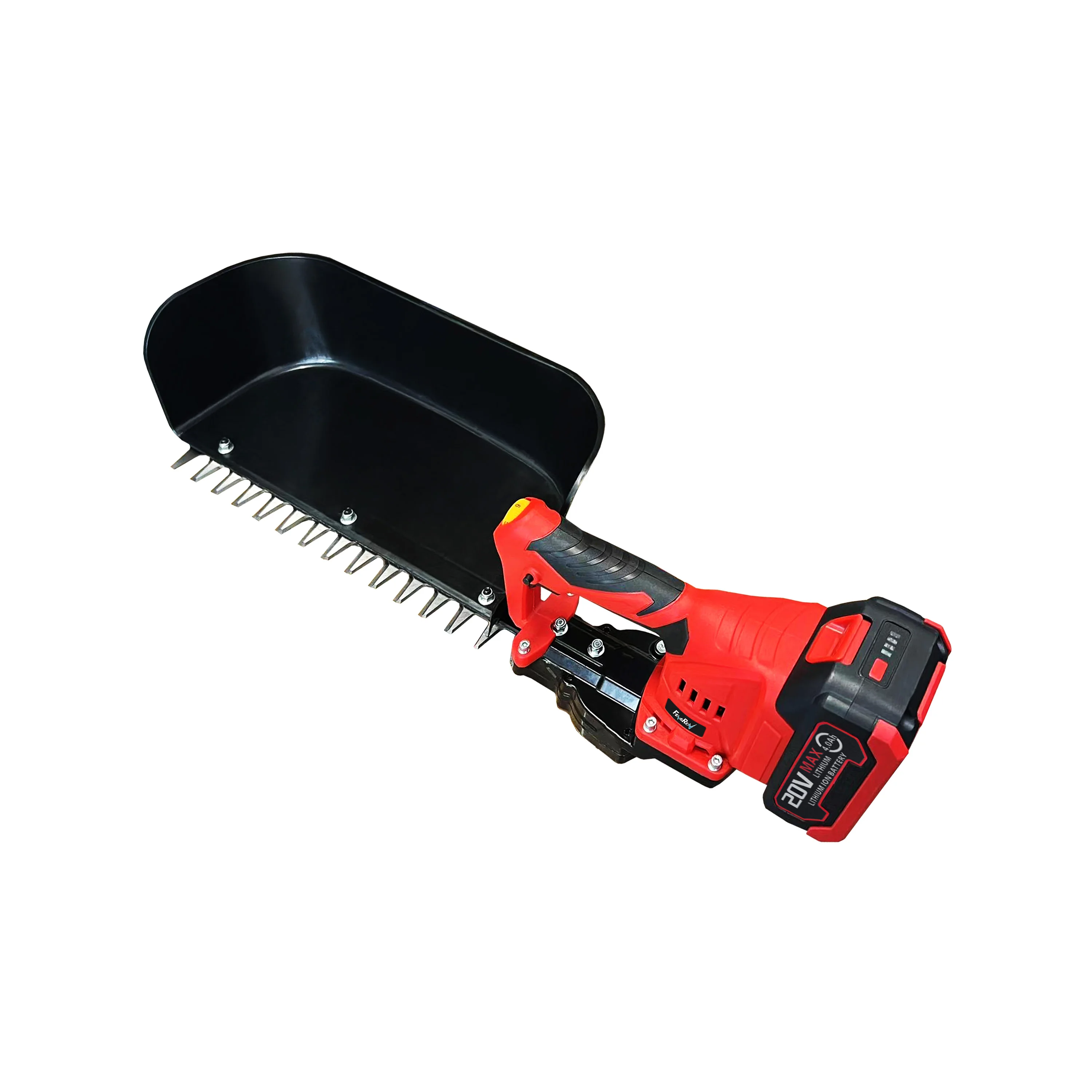 compact design light weight cordless electric 20V tea harvester with large baffle and stainless steel blades