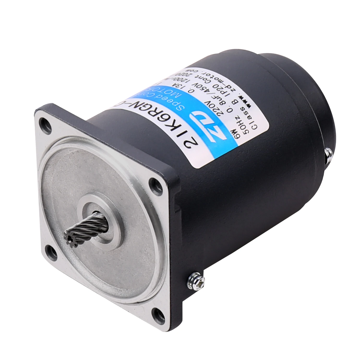ZD 60mm 110V/220V 10W Electric Induction AC Gear Motor With Terminal Box