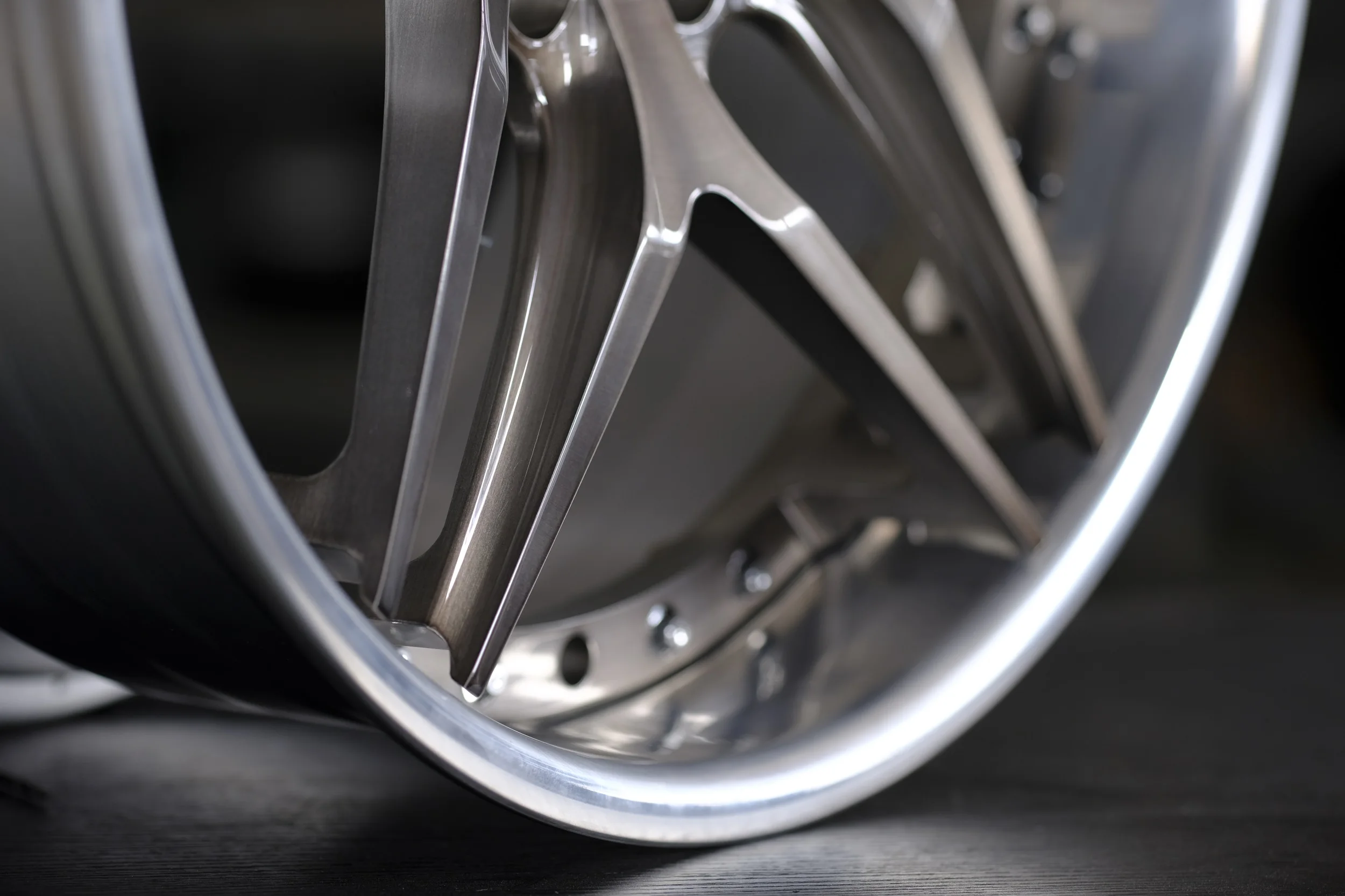 WRS740 Silver Multi Spoke Deep Concave Big Lip Forged Wheels T6061 Aluminium Car Rims for Aftermarket