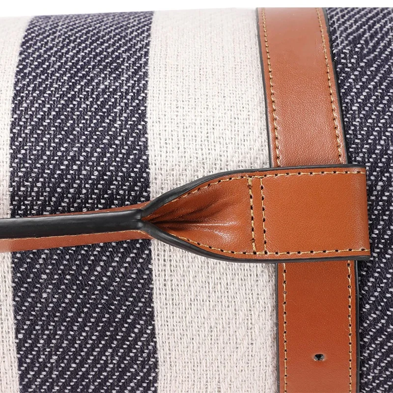 Sand Free Beach Picnic Blanket Large Acrylic Rug Mat Blanket Camping Blankets With PU handle