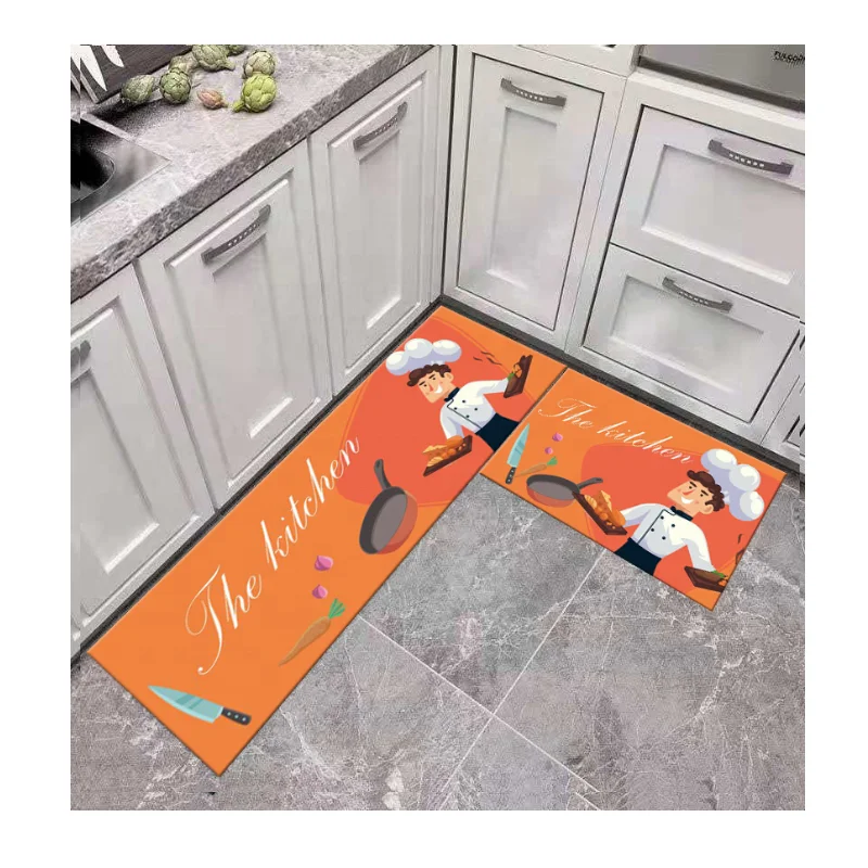  Export quick delivery polyester popular design area rug kitchen runner