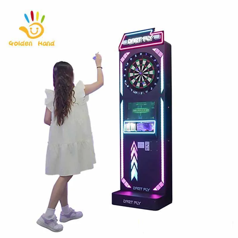 Second Hand Sport Arcade Darts Coin Operated Game Standing Dart Board Indoor Playground Video Version Dart Machine