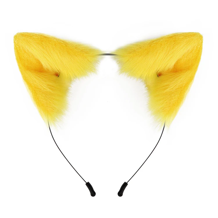 Hot Sale Halloween Soft Plush Fox Fur Ear Cosplay Hair Accessories Cat Ears Head Band Cat Ear Women Headband
