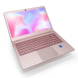 Wholesale 14 inch Cheap Pink Laptop DDR4 Ram 8GB SSD 256G Notebook Computer for Home&Office