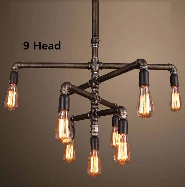 Pipe Lamp with 1/2' 3/4' pipe fittings floor flange tee elbow