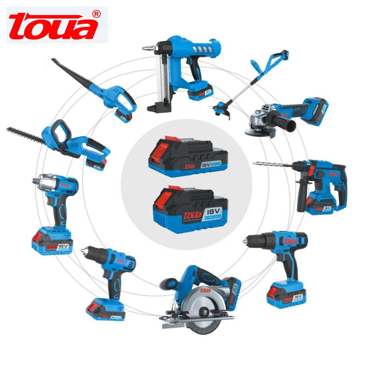 
TOUA 18V Brushless Circular Saw Wood Cutting Machine-Only skin 