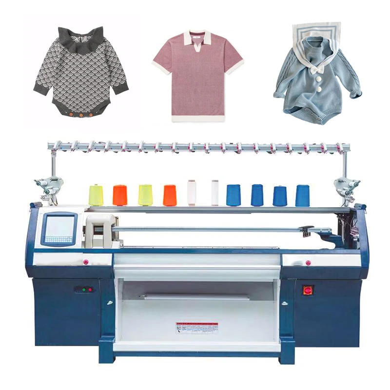 Computerized Flat Knitting Machine with setup comb Double system sweater flat knitting machines in knitting machines