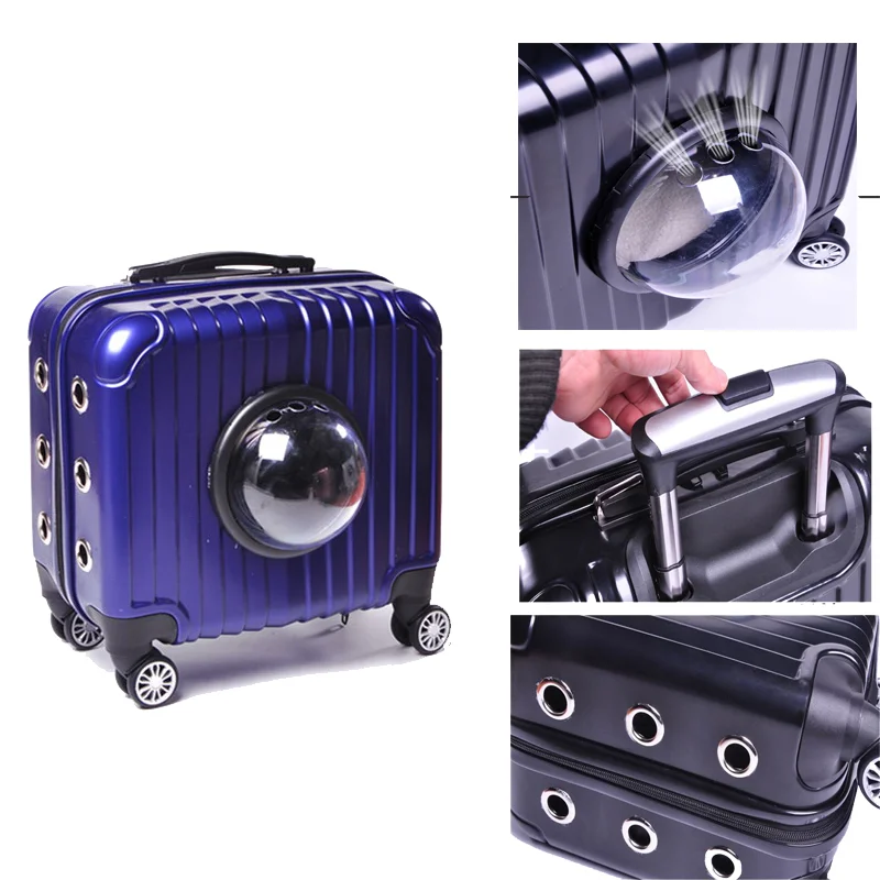 Hot Selling Luxury Large Capacity Travel Weekend Pet Trolley Bag Oxford Go to Park Cat Kitten Puppy Stroller