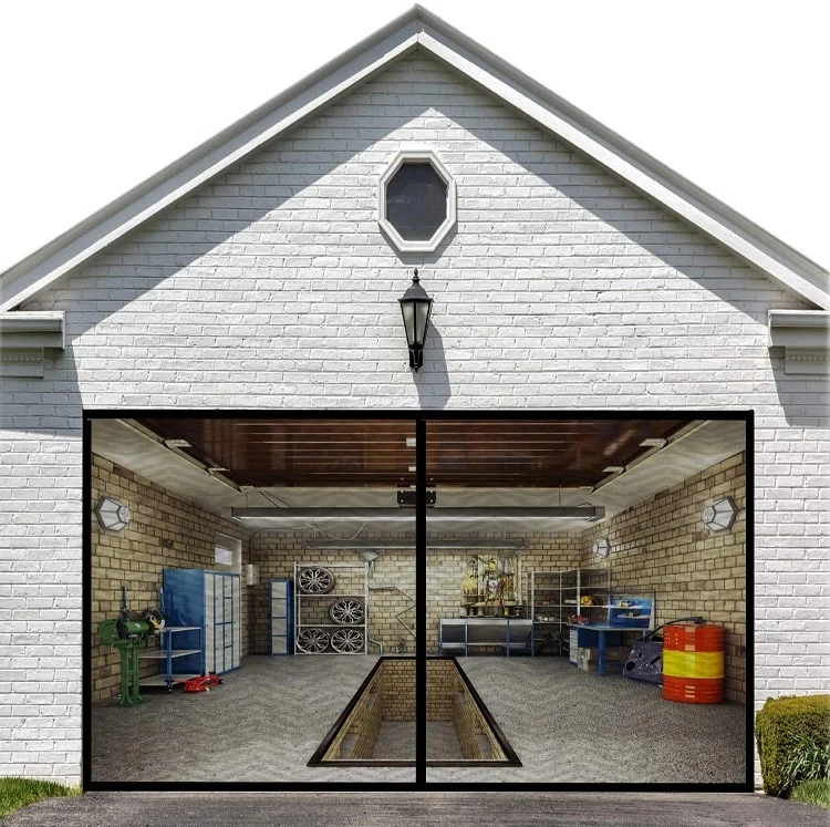 Adjustable DIY fiberglass screen mesh for garage windows doors