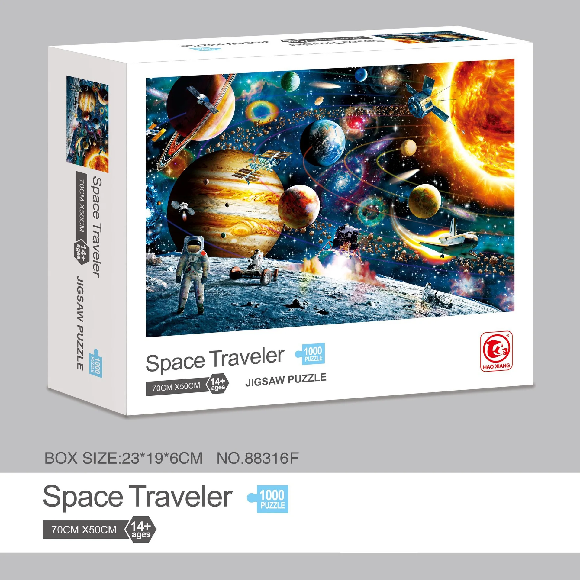 Adult 1000pcs Landscape City Oil Painting Paper Jigsaw Puzzle Creative Birthday Gift Puzzle Decompression Toy