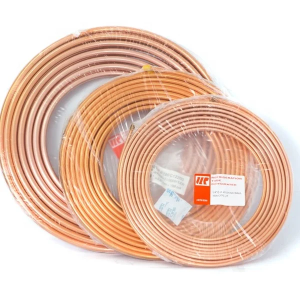 Manufacturer Price Air Conditioners Refrigeration Copper Tube Ac Red Copper Pipe Coil
