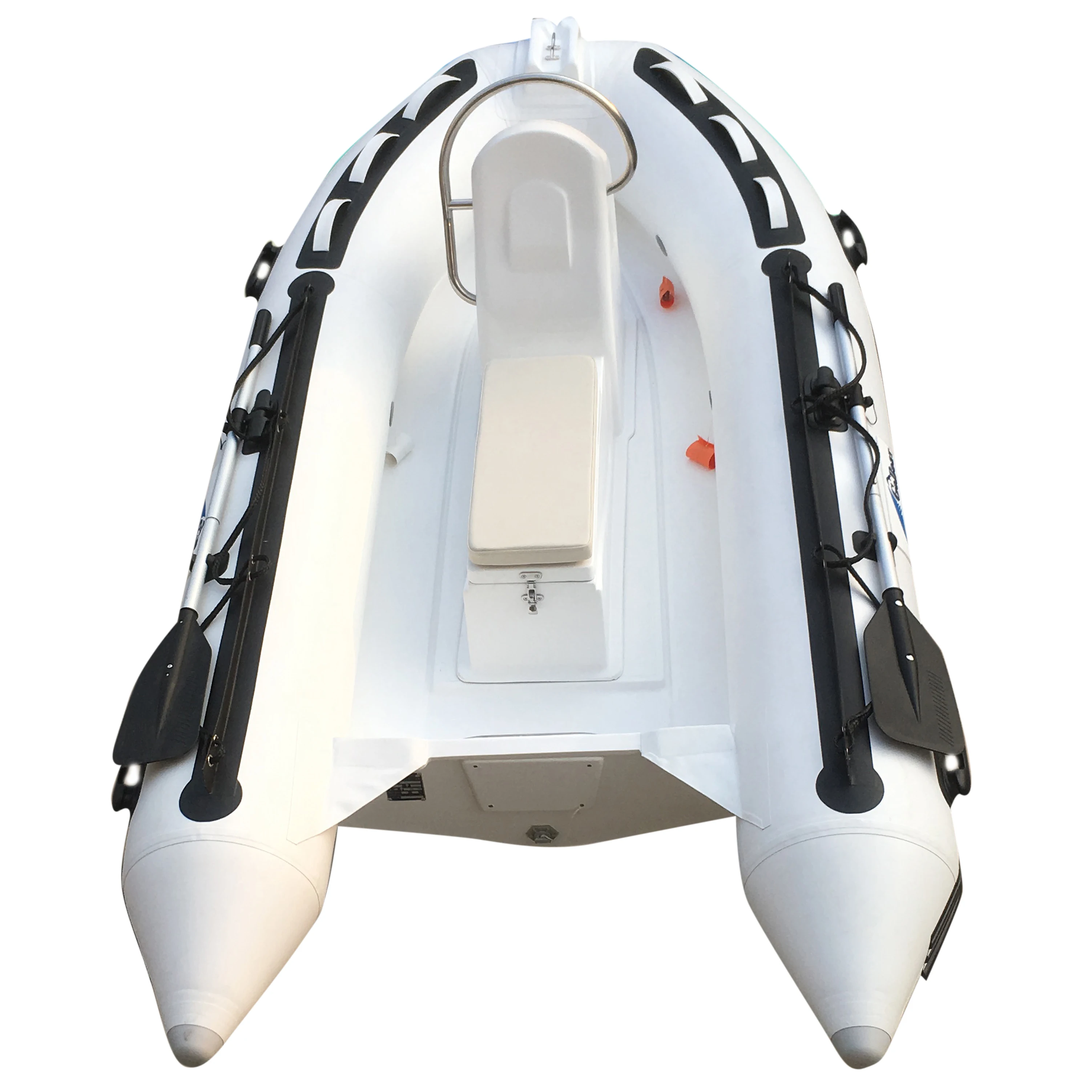 Inflatable Fiberglass RIB Boat Fiberglass Speed Boat With Outboard Motor
