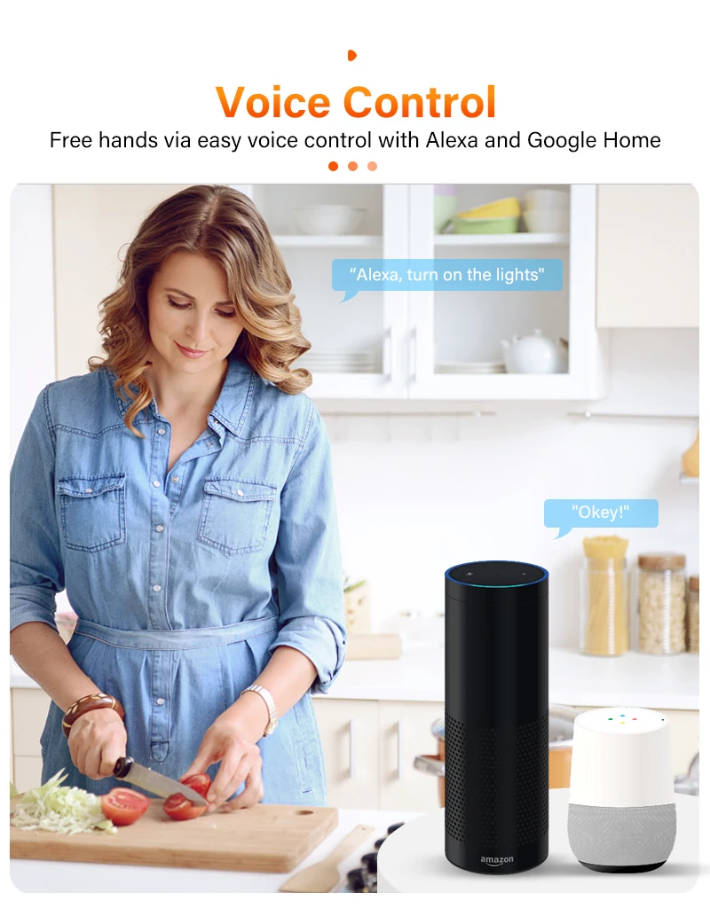 EU Tuya wifi remote control switch with  Wire White for Google Home  Glass Panel Sensor smart wall light switch