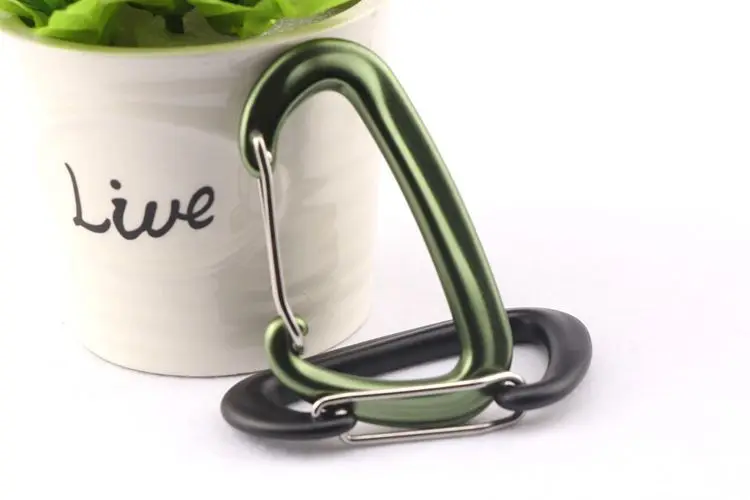 5KN 7075 Aluminum Hammock Locking Carabiner, Personalized Engraved Wholesale Rock Climbing Carabiner
