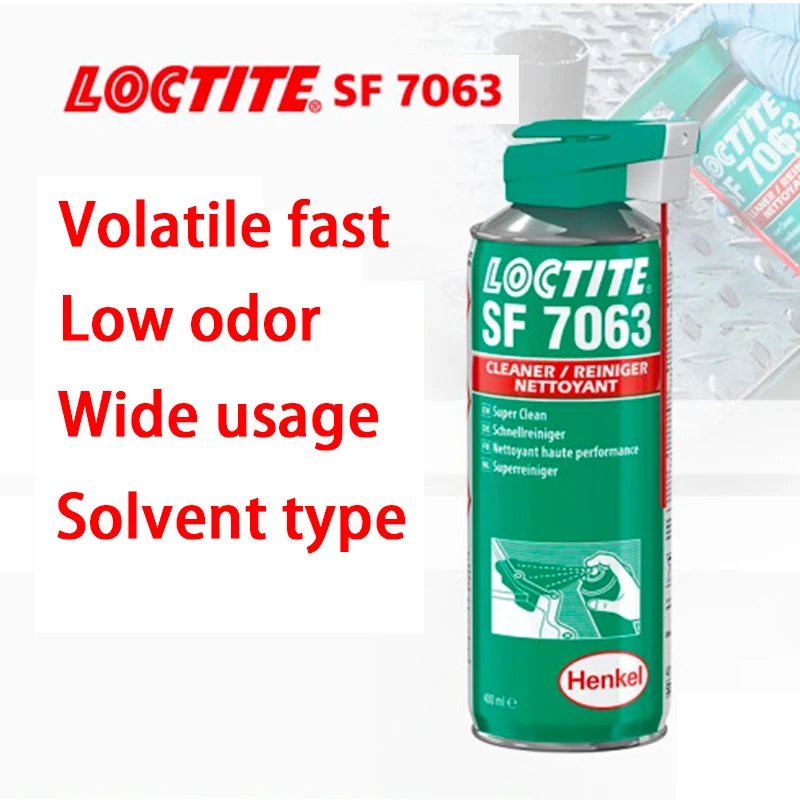 Прозрачные клеи для очистки поверхности Henkel loctite SF 7063 400 мл органический растворитель чистящее средство металлического