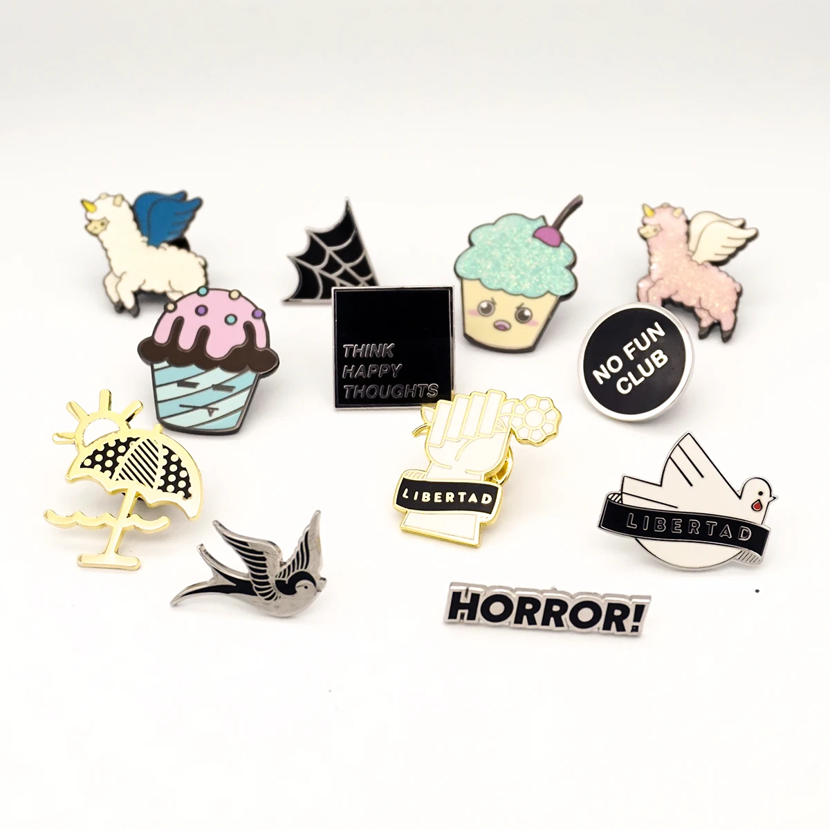 New Trend Factory custom high quality Hot Sale unicorn enamel pin badge Metal soft enamel hard enamel custom Lapel Pins