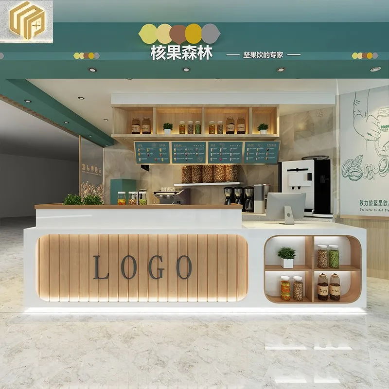 Nordic minimalist modern cash register small shop bar table beauty salon hotel club company front desk reception desk