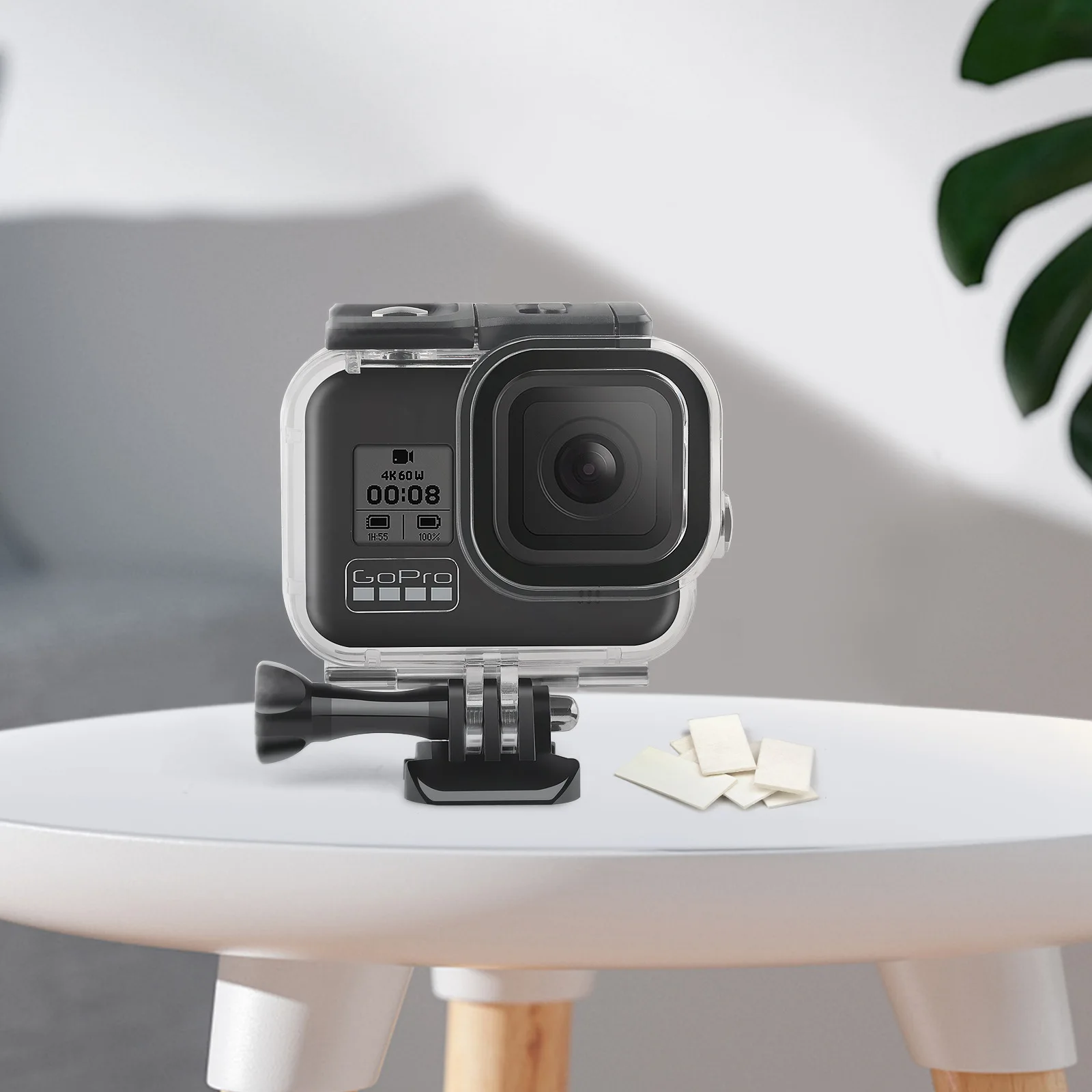 Водонепроницаемый корпус для gopro hero9 с кронштейном GoPro hero 8 5 6 7 аксессуары 45 м чехол подводной спортивной камеры