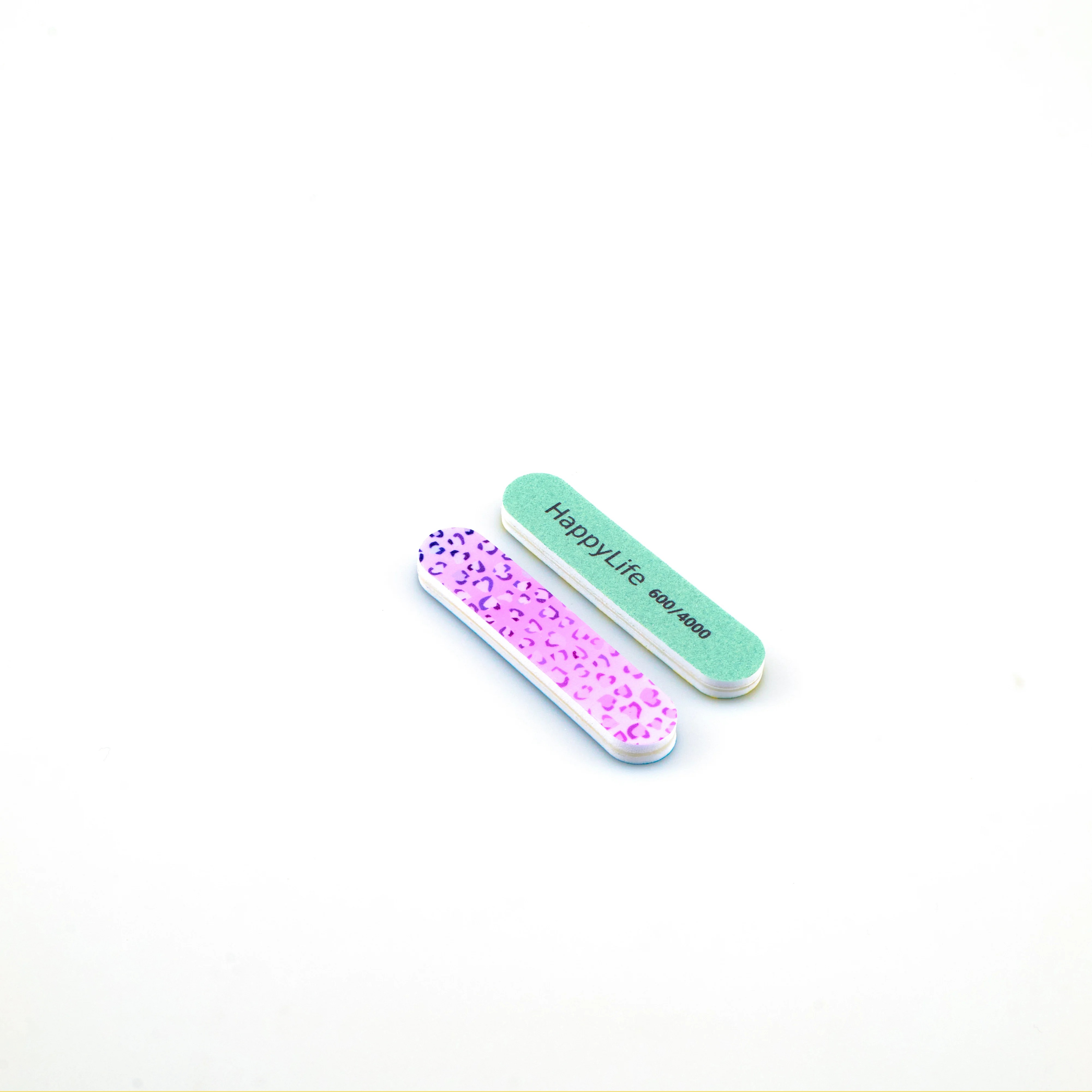 Professional Printed Grit 100 180 Manicure Set Foot File Emery Board Baby Nail File