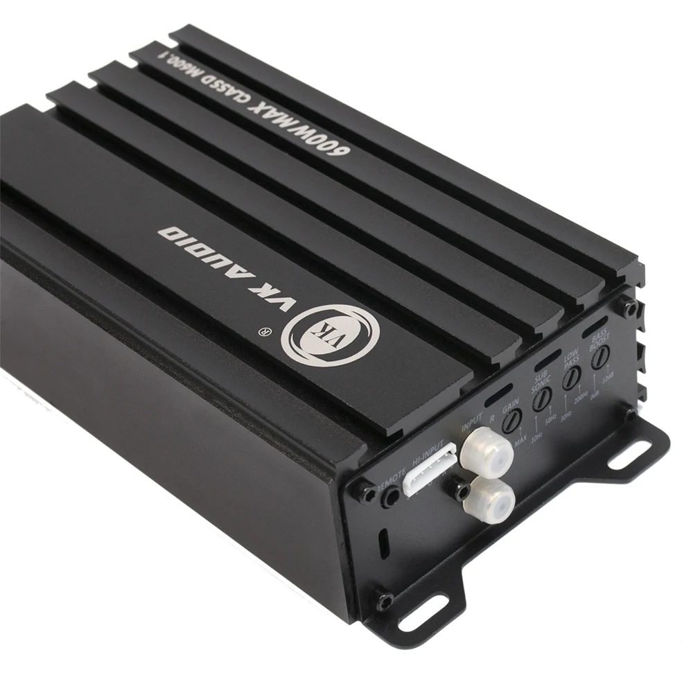 12V 1 ch class D mono block digital car power 600W amplifier music powerful car amplifiers 1 channel
