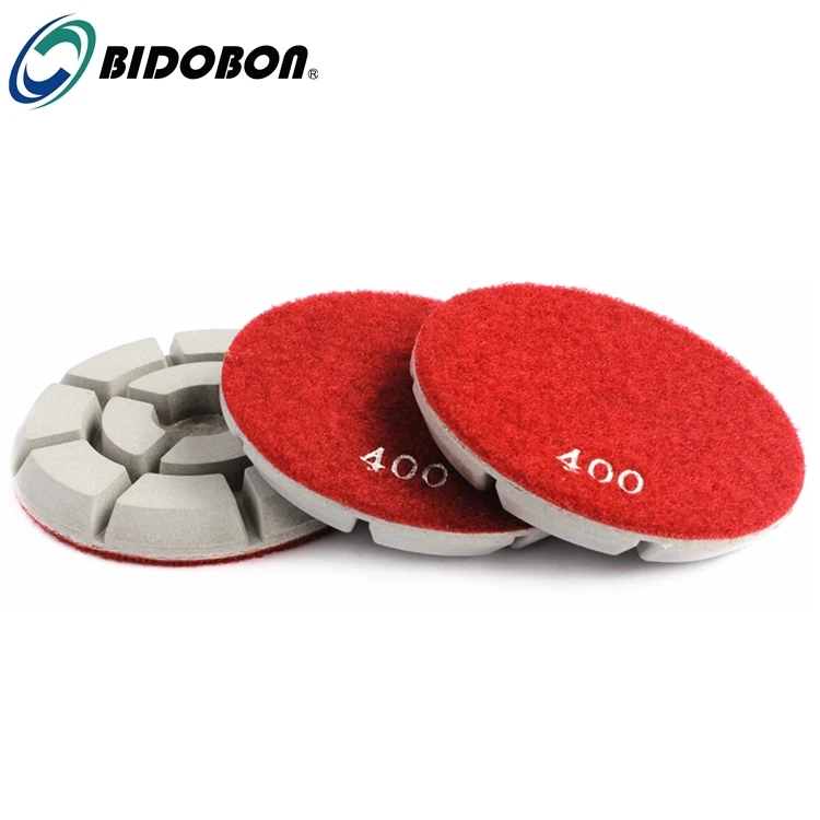 Новые гибридные Алмазные полировальные колодки Bidobon для бетона 3