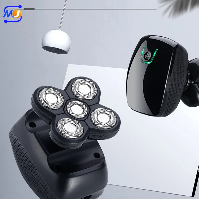 Zkagile Men Electric Shaver Wireless Trimmer Facial Cleaning Rechargeable Beard Shaving Machine