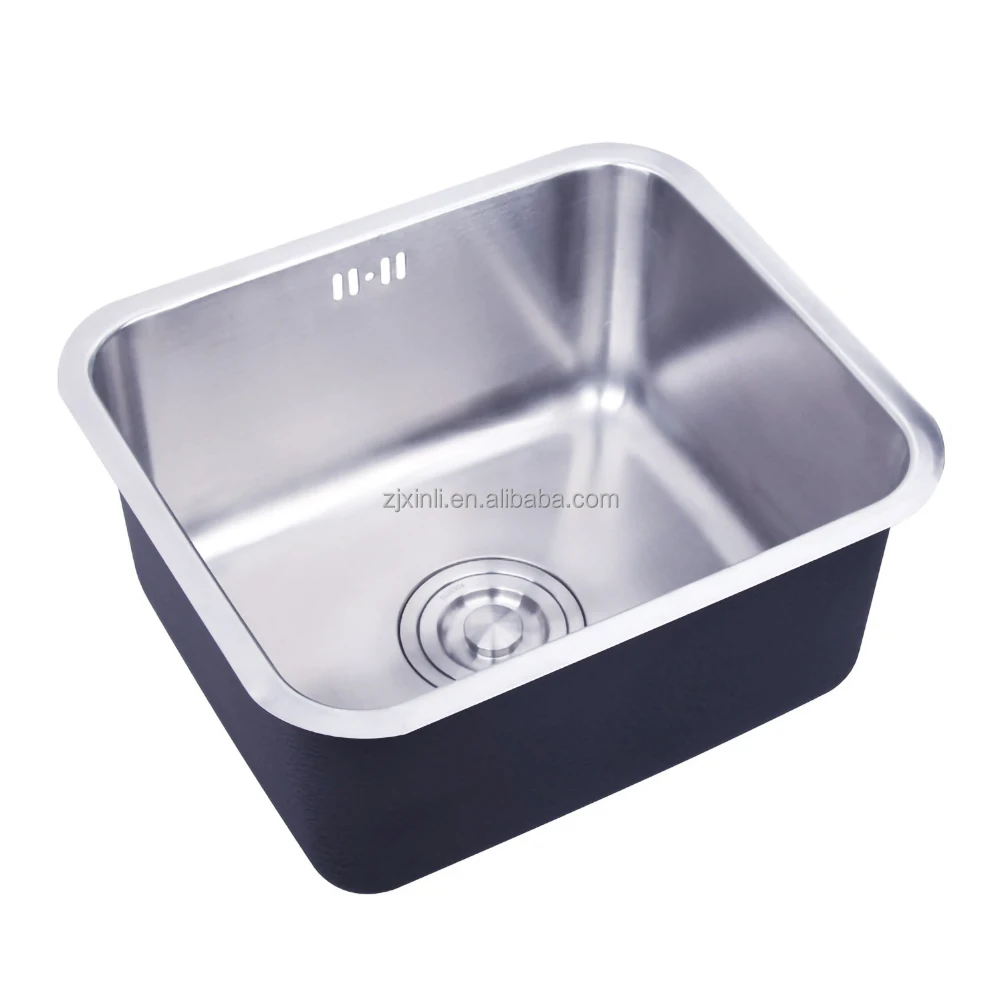 X26204 SUS304 Stainless Steel Material 40*35CM Size Of Under Mounted Single Bowl Kitchen Sink