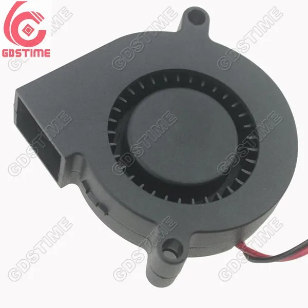 Gdstime  DC 12V Brushless Sleeve Bearing  50x50x15mm Fan  Cooling Small Blower Fan Slient Centrifugal Blower Fan