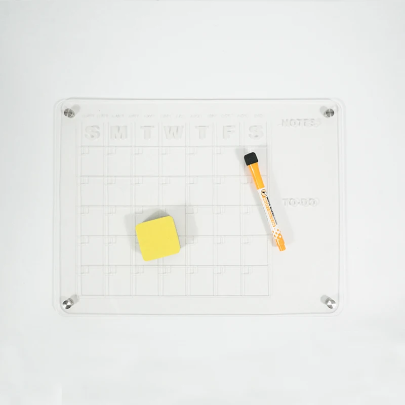 2023 2 Pcs 16X12 Memo Planners Portable Magnetic Fridge Calendar Dry Erase Acrylic Whiteboard  2 Pack