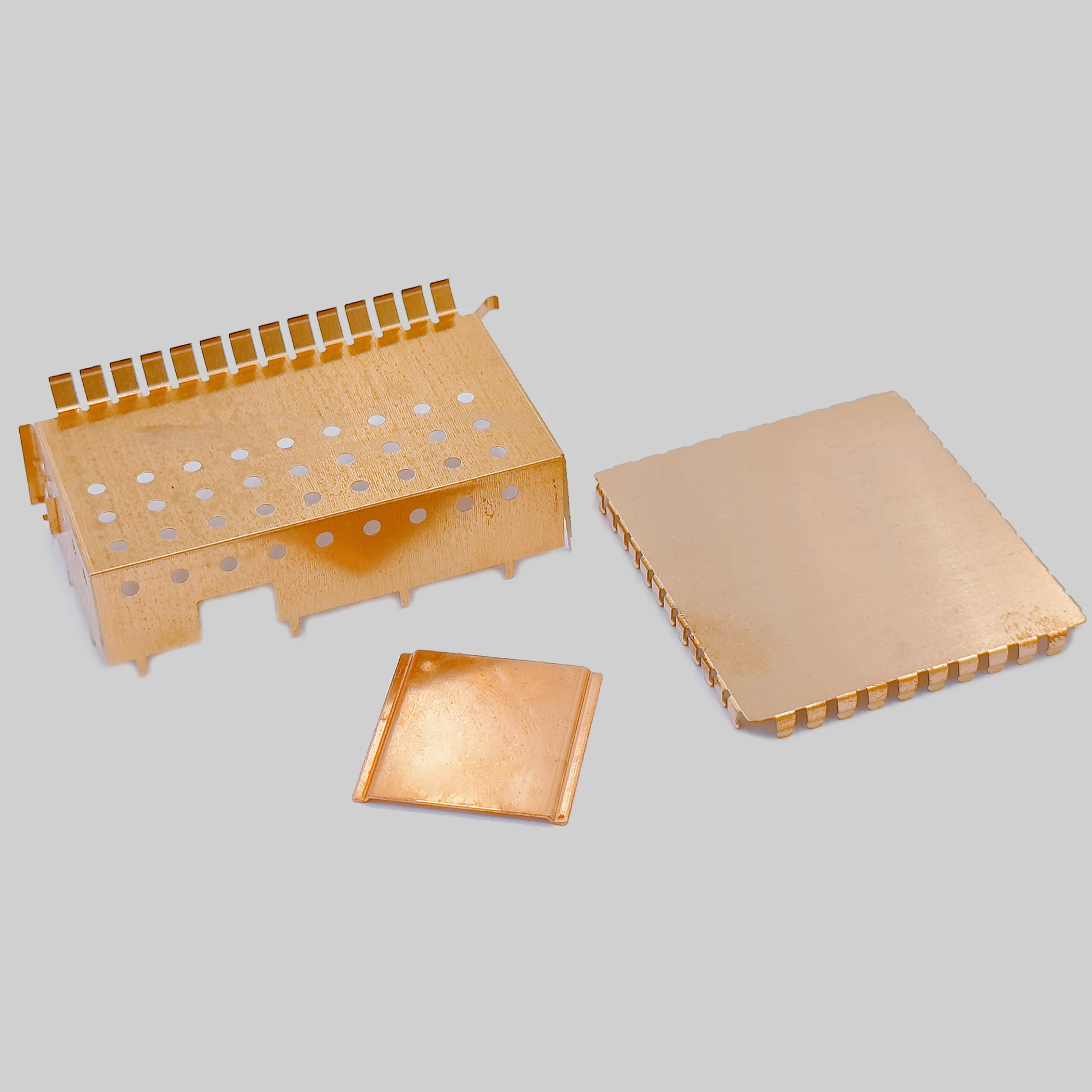 Custom sheet metal fabrication punch mould stamp part manufacturer nickel silver pcb rf shielding case/cover smart rf can shield